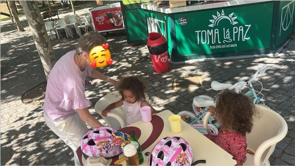 Grandmother with granddaughters at the park - life is a game blog post