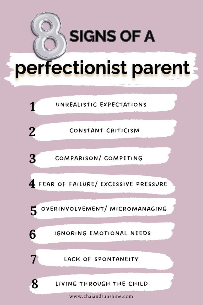 8 signs of a perfectionist parent related to blog post on how to stop being a perfectionist parent